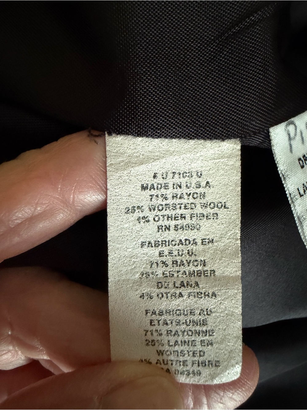 Saville -Rena Rowan 90s Brown/black tweed jacket sz 18W .. made in USA πΊπΈ - Picture 6 of 12